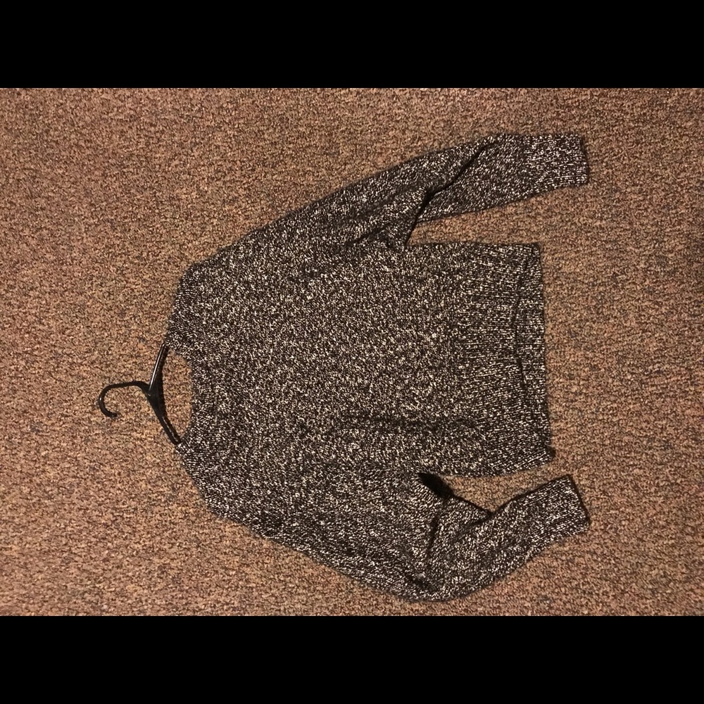 Marled gray sweater